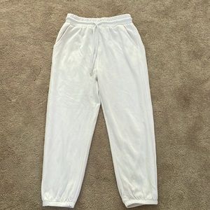 White light sweatpants